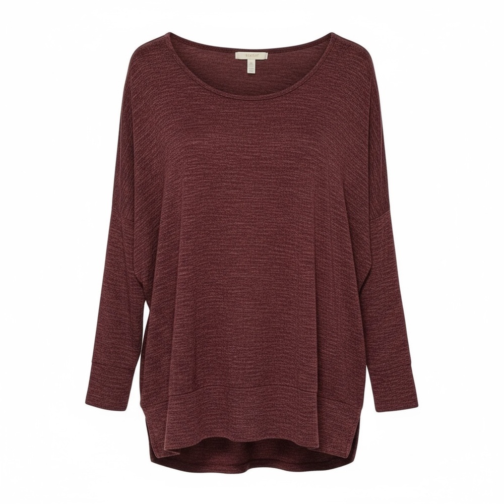 NY Collection Red Relaxed Fit Lightweight Sweater Women’s XL Soft Casual Top